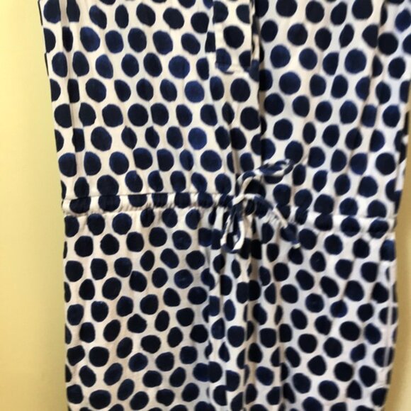 GAP Vintage Polka Dot Drop Tie Waist Pockets Cotton Dress Shirt T-shirt Mini Top - Picture 5 of 14